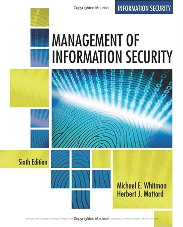 Management of Information Security (6th Edition) - Image Pdf with Ocr
